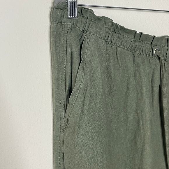 SOCIAL ‎ STANDARD BY SANCTUARY OLIVE GREEN LINEN BLEND PANTS SIZE XXL - Picture 4 of 8